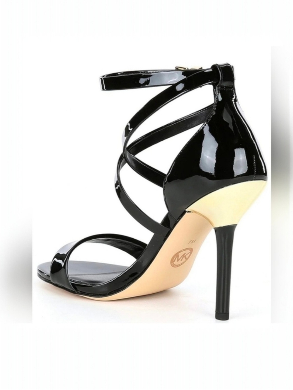 MICHAEL Michael Kors Astrid Patent Leather Dress Sandals, 7.5M